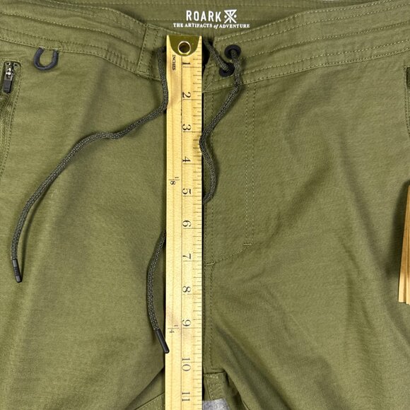 Roark Pants Mens Size 28 Olive Green Military Army Layover 2.0 Travel Commuter - Picture 5 of 16
